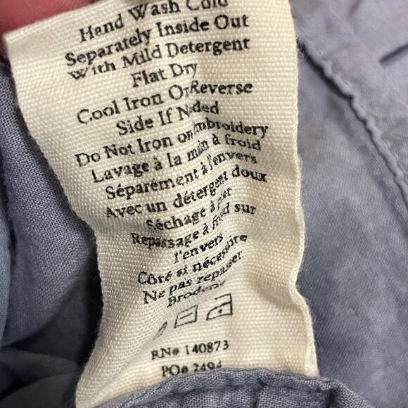 LoveShackFancy XS Blue Tiered Lace Mini Skirt | Cotton, Elastic Waist, Sold Out - Picture 8 of 13